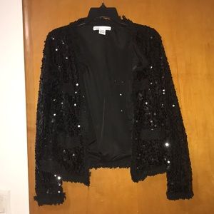 Shiny sequin blazer